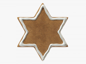 Gingerbread cookie 013 3D Model