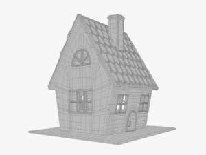 Casa de biscoitos de gengibre 001 Modelo 3D