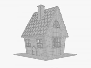 Casa de biscoitos de gengibre 001 Modelo 3D