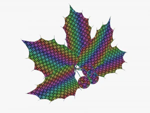 Leaves and fruit 3D Model