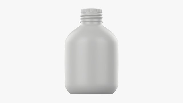 Metal bottle with cap small Modelo 3D .c4d .max .obj .3ds .fbx .stl .blend 