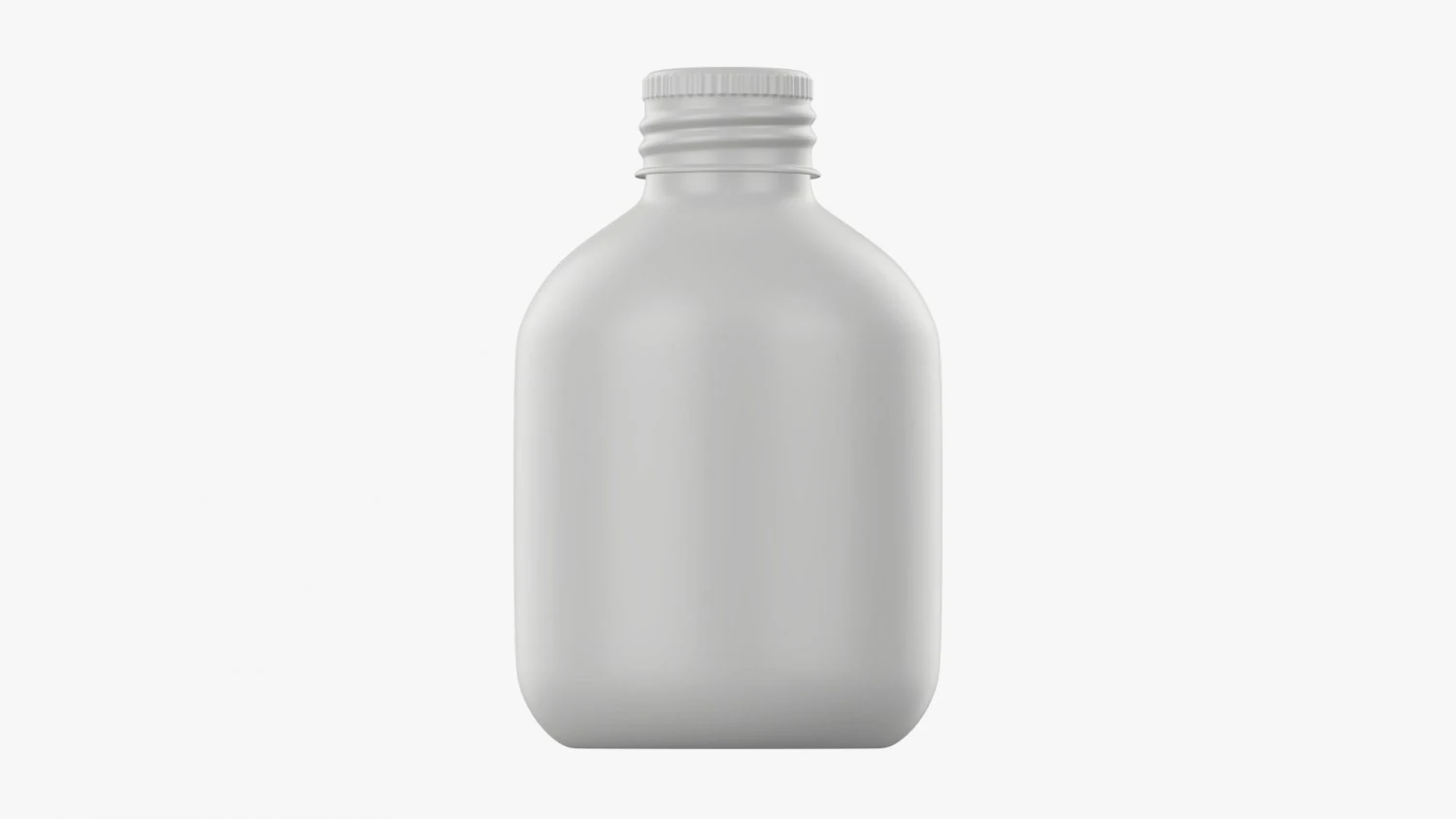 Metal bottle with cap small 3D Model .c4d .max .obj .3ds .fbx .stl .blend 