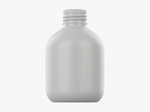 Metal bottle with cap small 3D Model