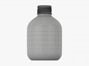 Metal bottle with cap small 3D Model
