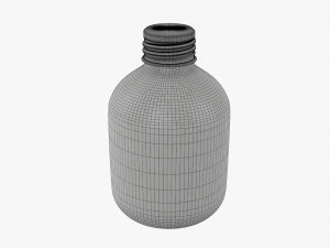 Metal bottle with cap small 3D Model