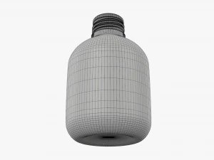 Metal bottle with cap small 3D Model