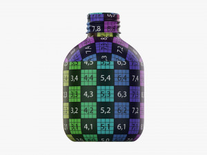 Metal bottle with cap small Modelo 3D