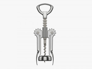 Metal wine bottle opener Modelo 3D