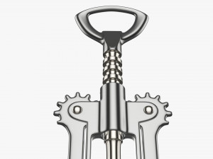 Metal wine bottle opener Modelo 3D