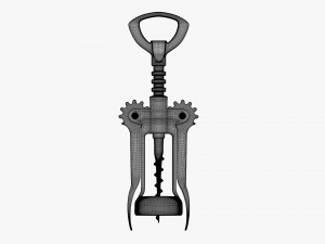 Metal wine bottle opener Modelo 3D
