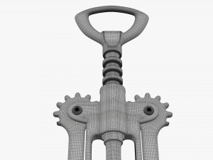Metal wine bottle opener Modelo 3D