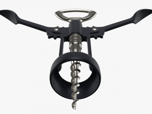 Metal wine bottle opener T pose v2 Model 3D