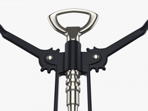 Metal wine bottle opener T pose v2 Model 3D