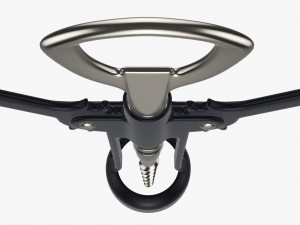 Metal wine bottle opener T pose v2 Model 3D