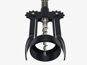 Metal wine bottle opener v2 3D Model
