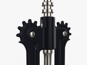 Metal wine bottle opener v2 3D Model