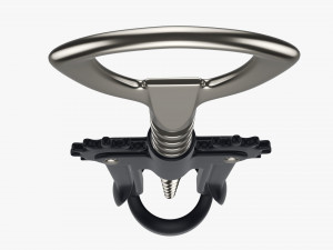 Metal wine bottle opener v2 3D Model