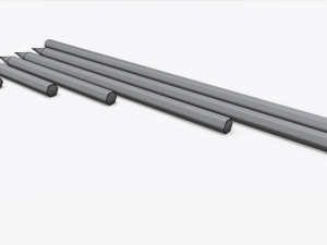 Pencils various sizes Modelo 3D