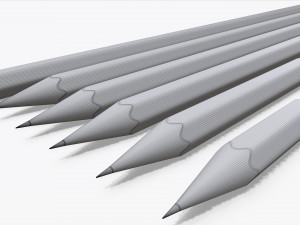 Pencils various sizes Modelo 3D