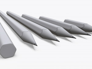 Pencils various sizes Modelo 3D