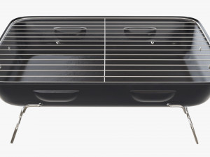 Portable charcoal steel grill bbq Modelo 3D