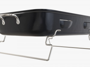 Portable charcoal steel grill bbq Modelo 3D