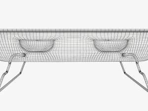 Portable charcoal steel grill bbq Modelo 3D