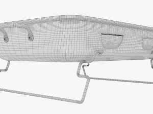 Barbacoa port&aacute;til con parrilla de acero al carb&oacute;n Modelo 3D