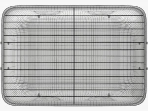 Barbacoa port&aacute;til con parrilla de acero al carb&oacute;n Modelo 3D