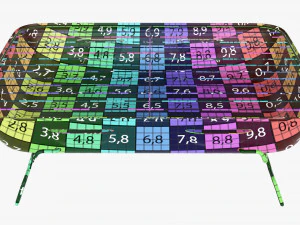 Barbacoa port&aacute;til con parrilla de acero al carb&oacute;n Modelo 3D