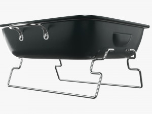 Portable charcoal steel grill bbq small Modelo 3D