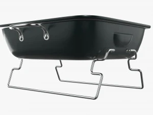 Portable charcoal steel grill bbq small 3D Model