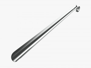 Shoehorn metal tall with hole Modelo 3D