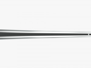 Shoehorn metal tall with hole Modelo 3D