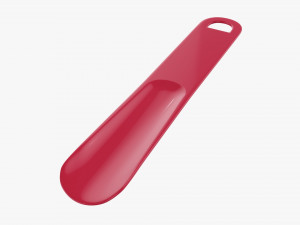 Shoehorn plastic small type 3 red Modelo 3D