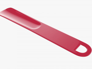 Shoehorn plastic small type 3 red 3D Model