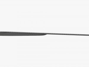Shoehorn plastic small type 3 red 3D Model