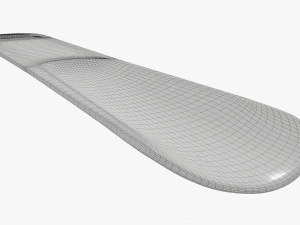 Shoehorn plastic small type 3 red 3D Model