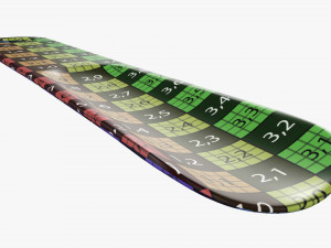 Shoehorn plastic small type 3 red 3D Model