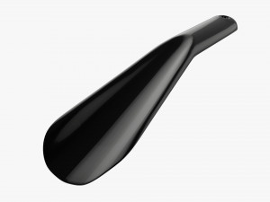 Shoehorn plastic small type 4 black Modelo 3D