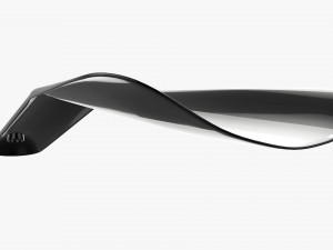 Shoehorn plastic small type 4 black Modelo 3D