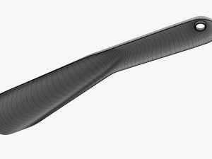 Shoehorn plastic small type 4 black Modelo 3D
