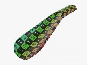 Shoehorn plastic small type 4 black Modelo 3D