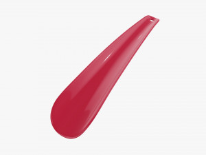 Shoehorn plastic small type 5 red Modelo 3D