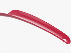 Calzador plastico peque&ntilde;o tipo 5 rojo Modelo 3D