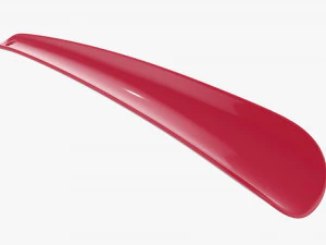 Calzador plastico peque&ntilde;o tipo 5 rojo Modelo 3D