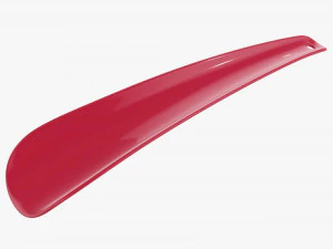 Calzador plastico peque&ntilde;o tipo 5 rojo Modelo 3D