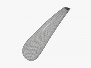 Shoehorn plastic small type 5 red Modelo 3D