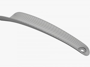 Shoehorn plastic small type 5 red Modelo 3D