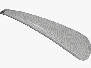 Calzador plastico peque&ntilde;o tipo 5 rojo Modelo 3D